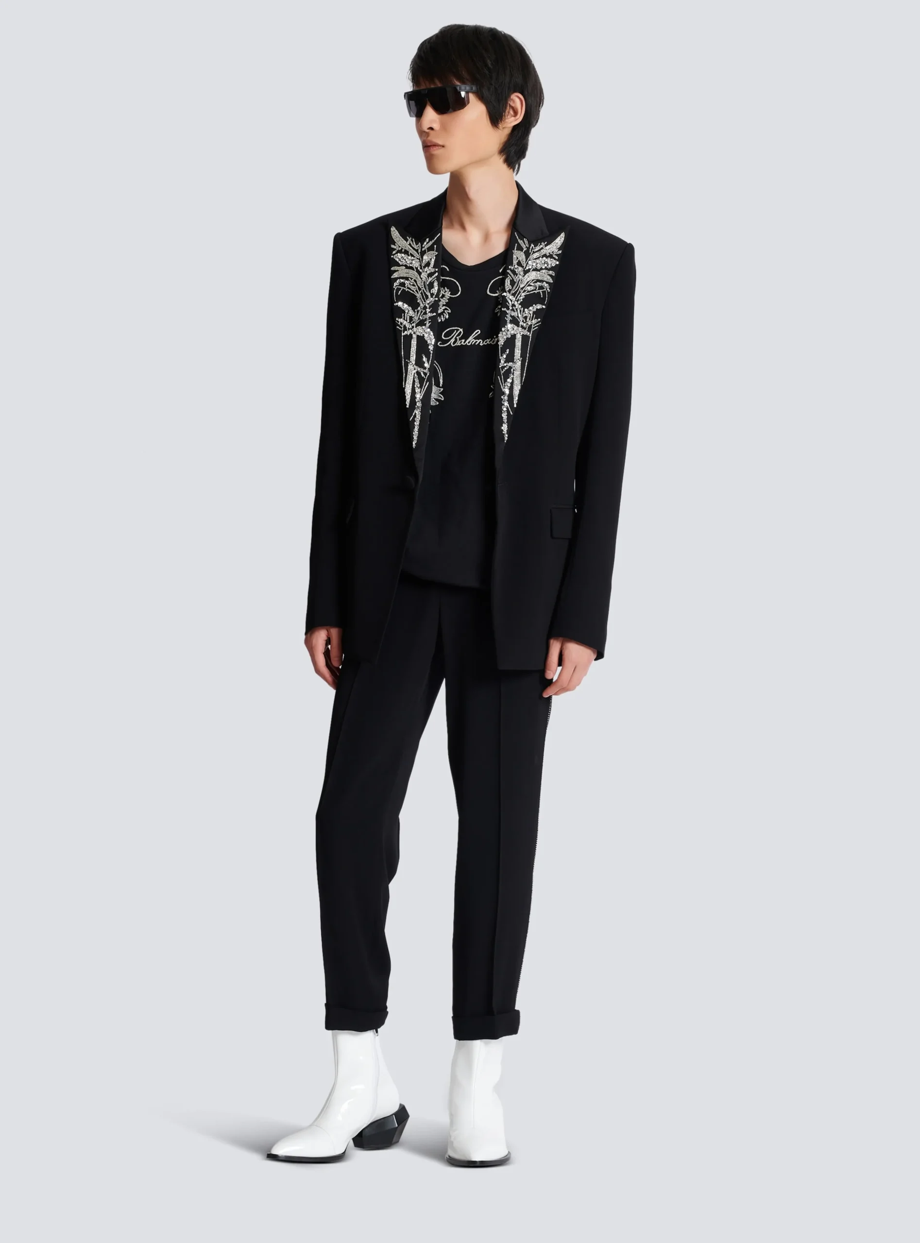 Blazer With Embroidered Bamboo Collar-Balmain Best