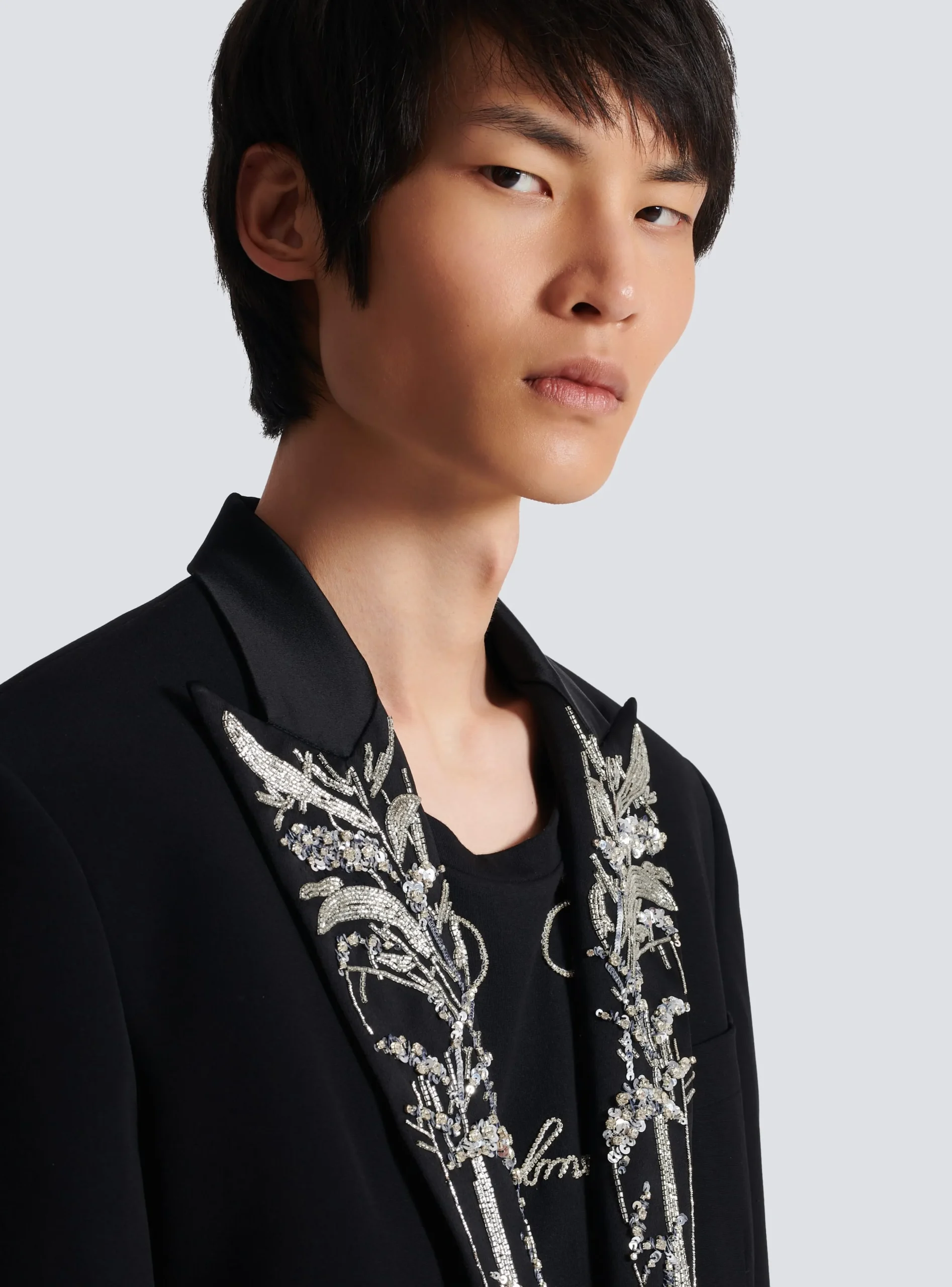 Blazer With Embroidered Bamboo Collar-Balmain Best