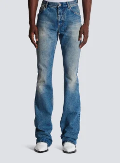 Wash Vintage Denim Jeans-Balmain Store