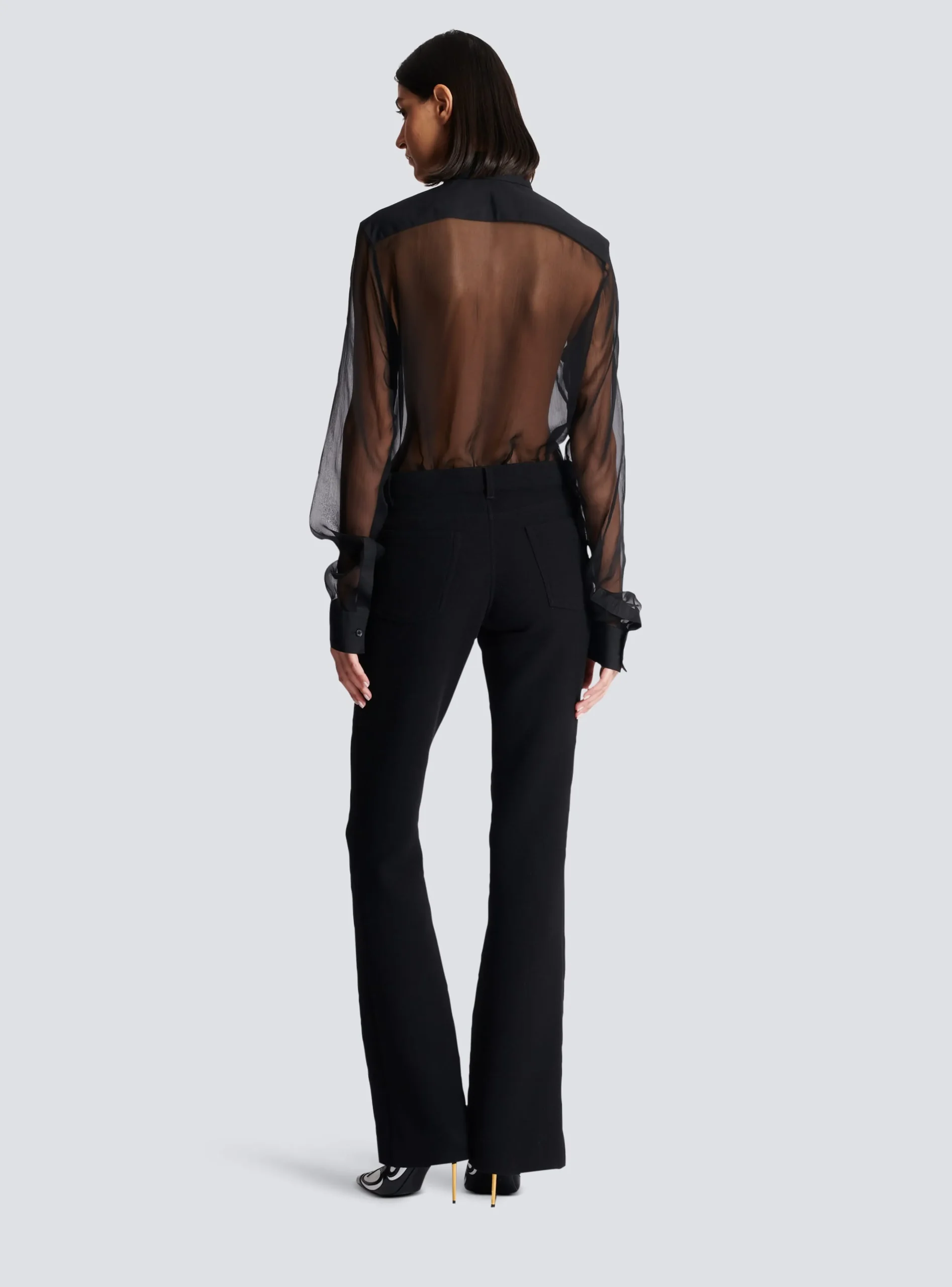 Bootcut Crepe Trousers-Balmain Best