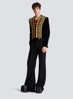 Brandenburg Jacket With Embroidery-Balmain Shop