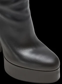 Brune Leather Ankle Boots-Balmain Online