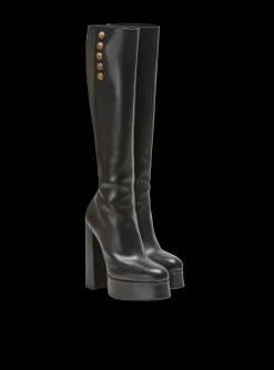 Brune Leather Boots-Balmain New