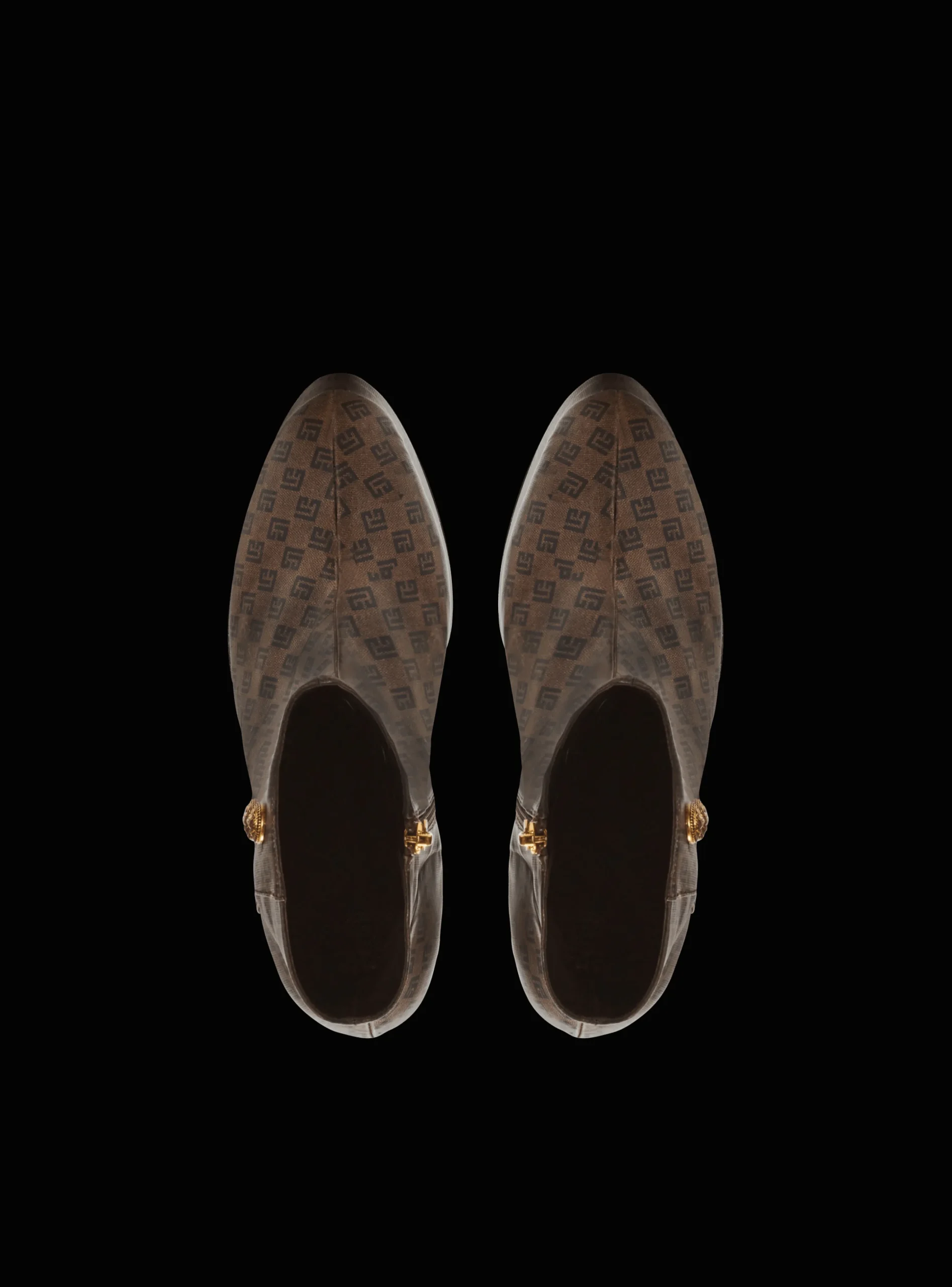 Brune Mini Monogram Boots-Balmain Outlet