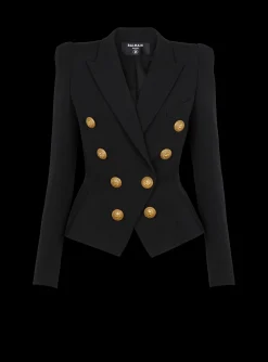 8-button Cinched-waist Jacket-Balmain Hot