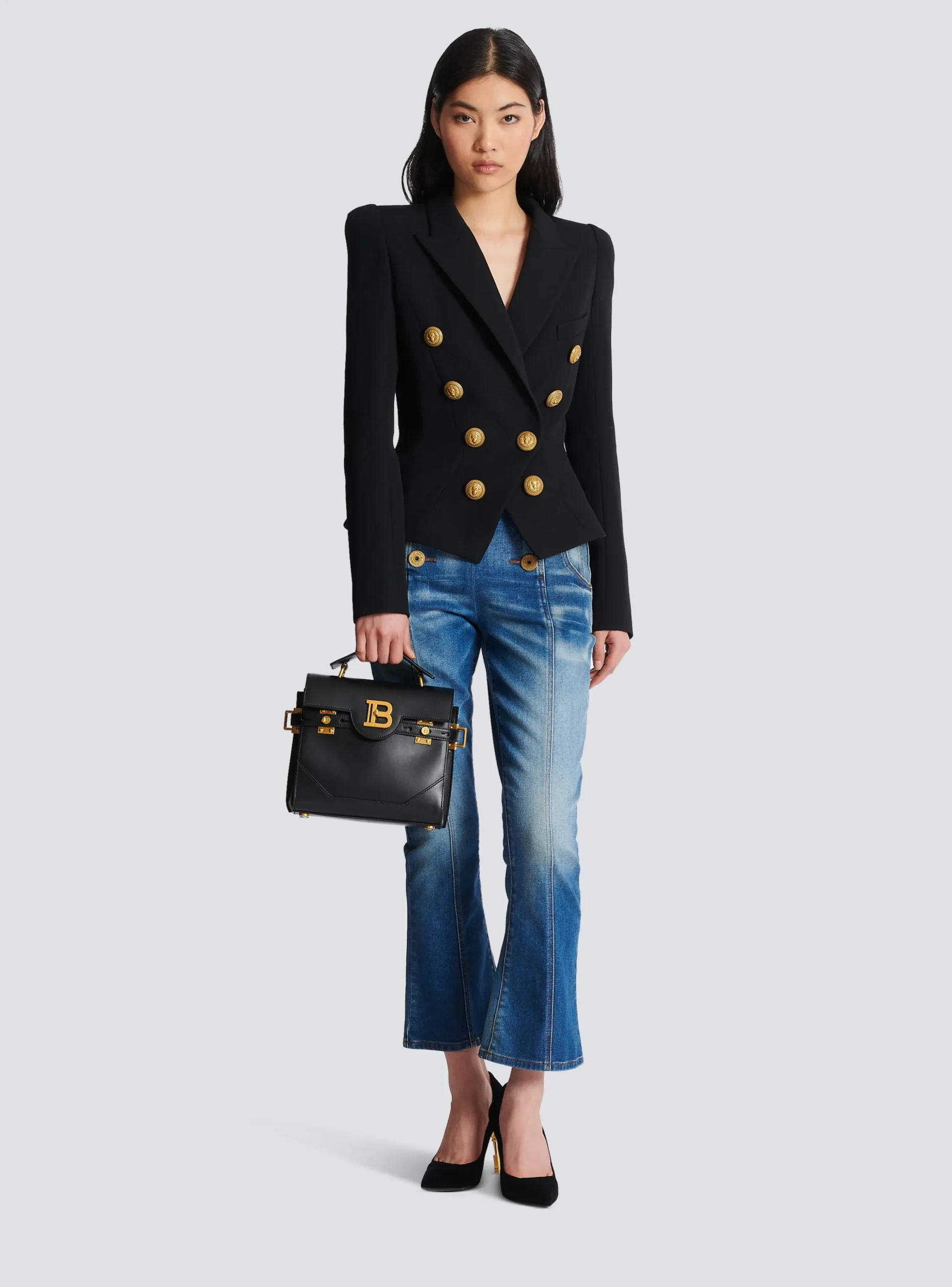 8-button Cinched-waist Jacket-Balmain Hot