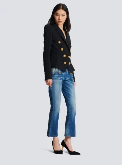 8-button Cinched-waist Jacket-Balmain Hot