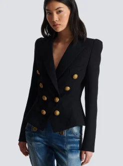 8-button Cinched-waist Jacket-Balmain Hot