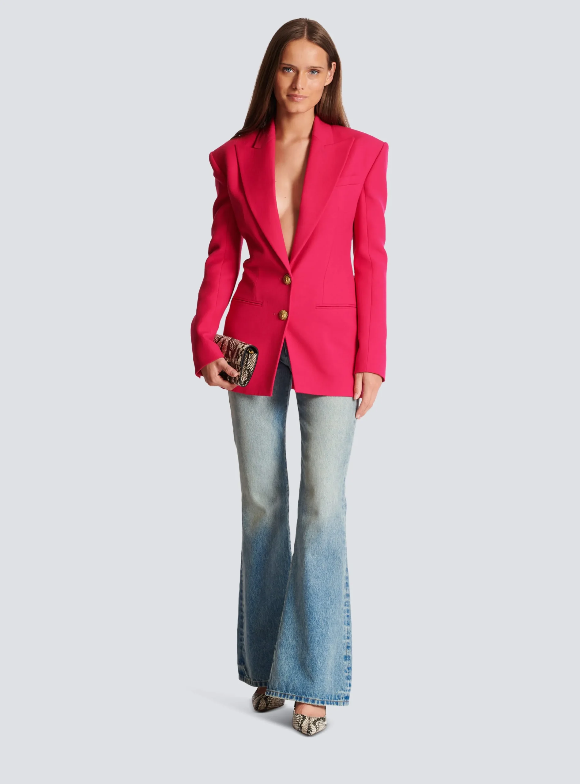 2-button Cinched-waist Jacket-Balmain Sale