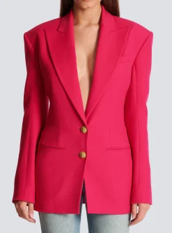 2-button Cinched-waist Jacket-Balmain Sale
