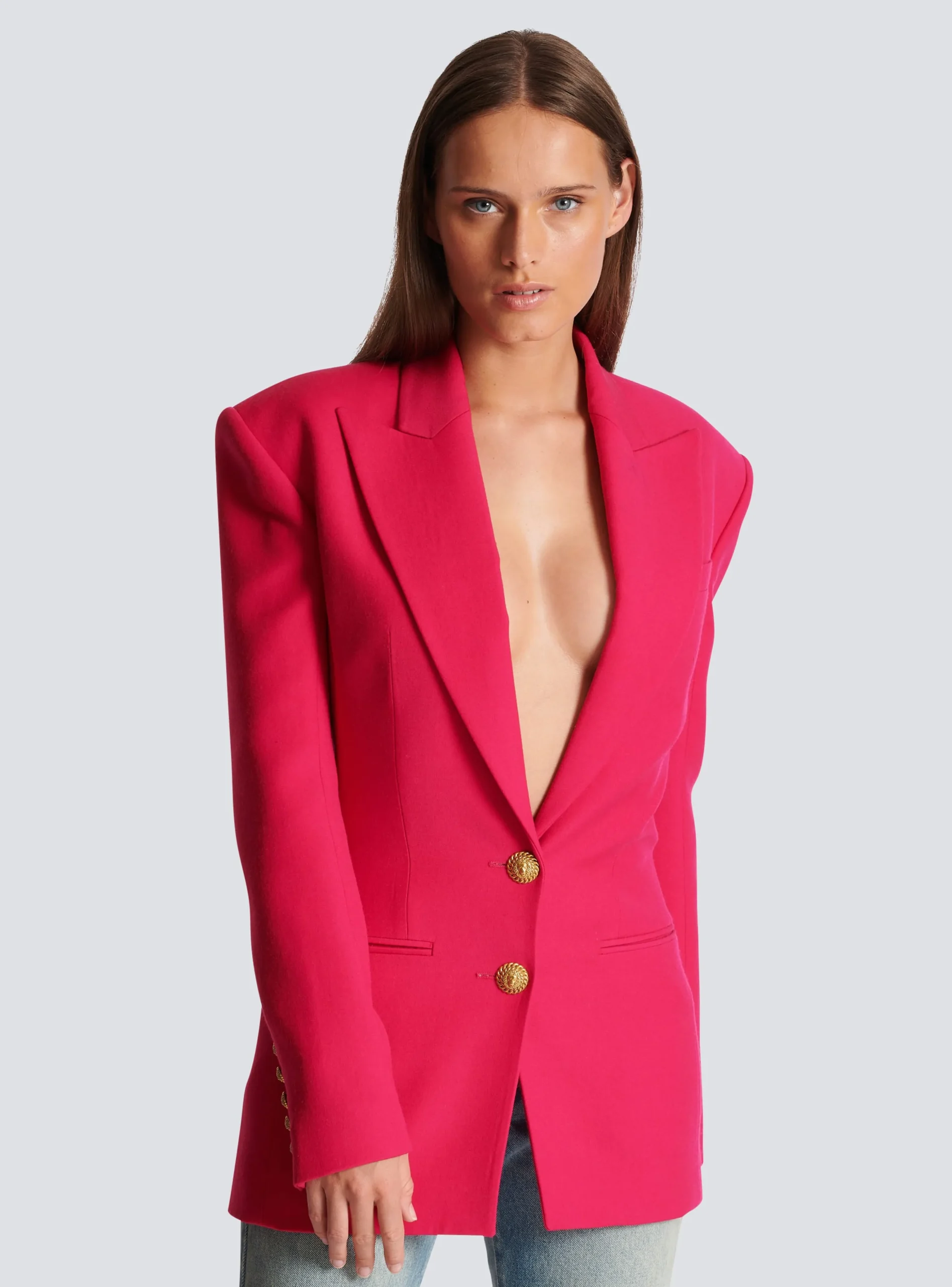 2-button Cinched-waist Jacket-Balmain Sale