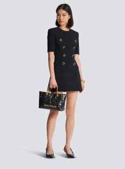 8-button Crepe Dress-Balmain Hot