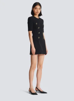 8-button Crepe Dress-Balmain Hot