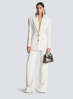 2-button Crepe Jacket-Balmain Store