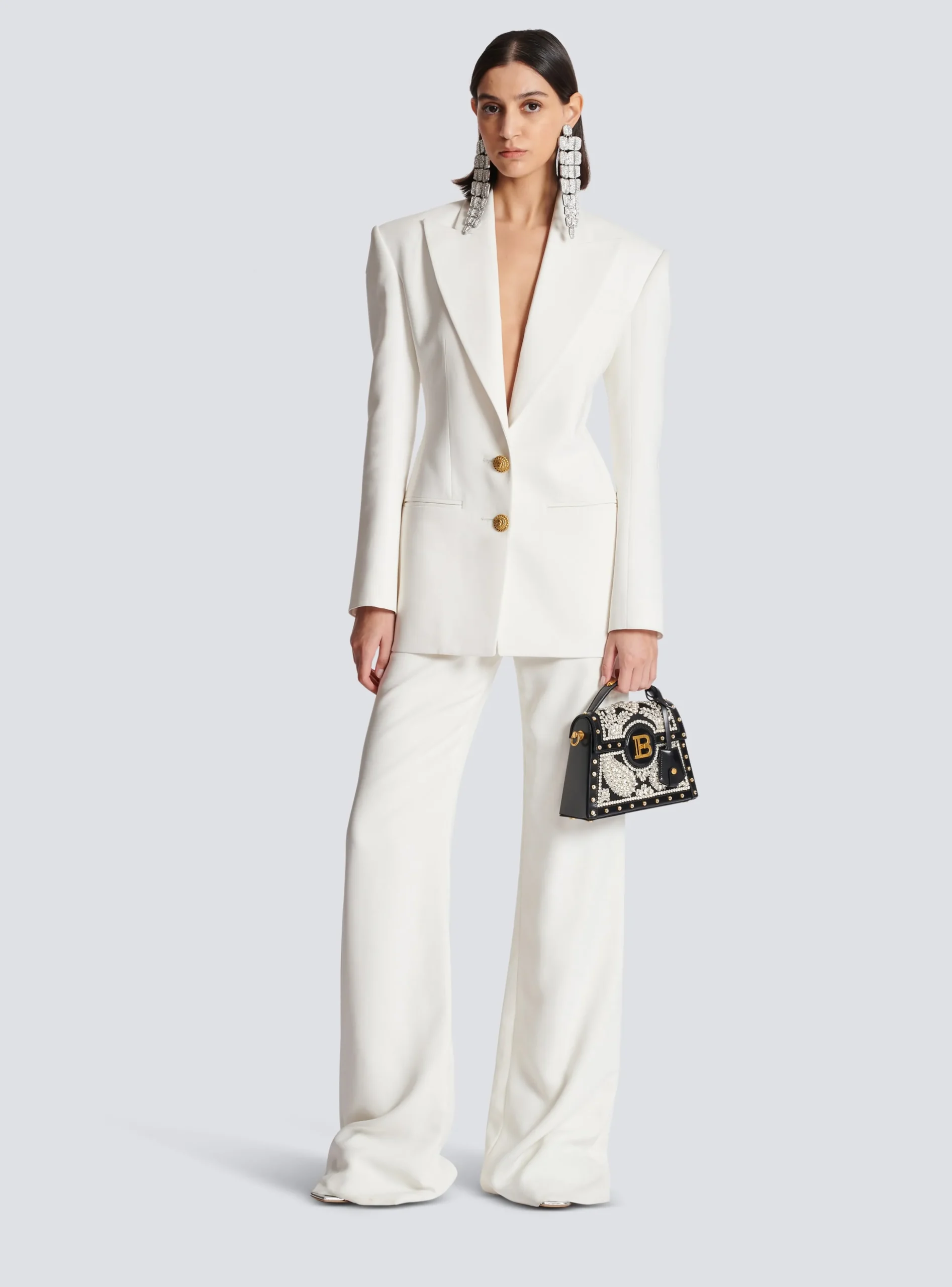 2-button Crepe Jacket-Balmain Store