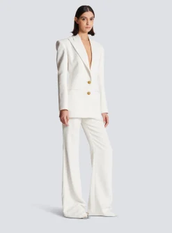 2-button Crepe Jacket-Balmain Store
