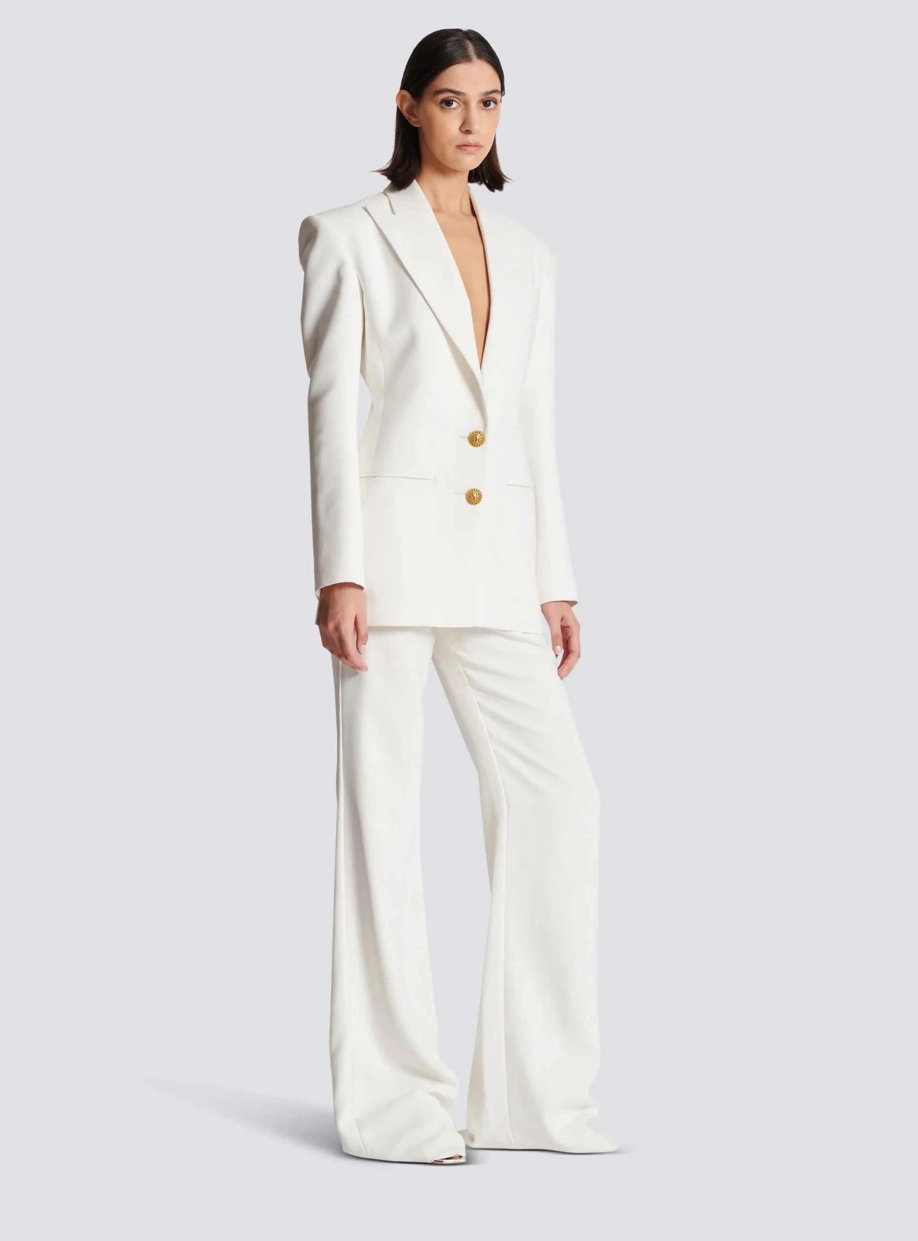 2-button Crepe Jacket-Balmain Store