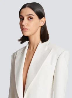 2-button Crepe Jacket-Balmain Store
