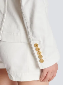6-button Denim Jacket-Balmain Clearance