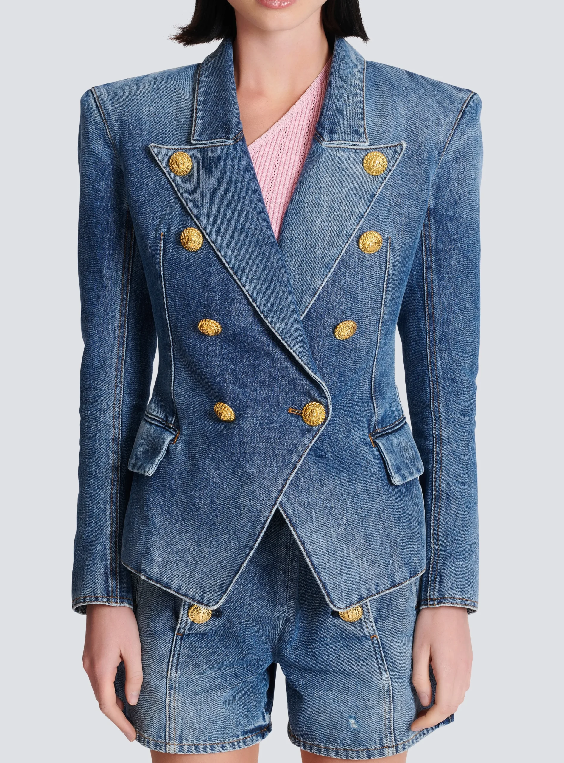 8-button Denim Jacket-Balmain New