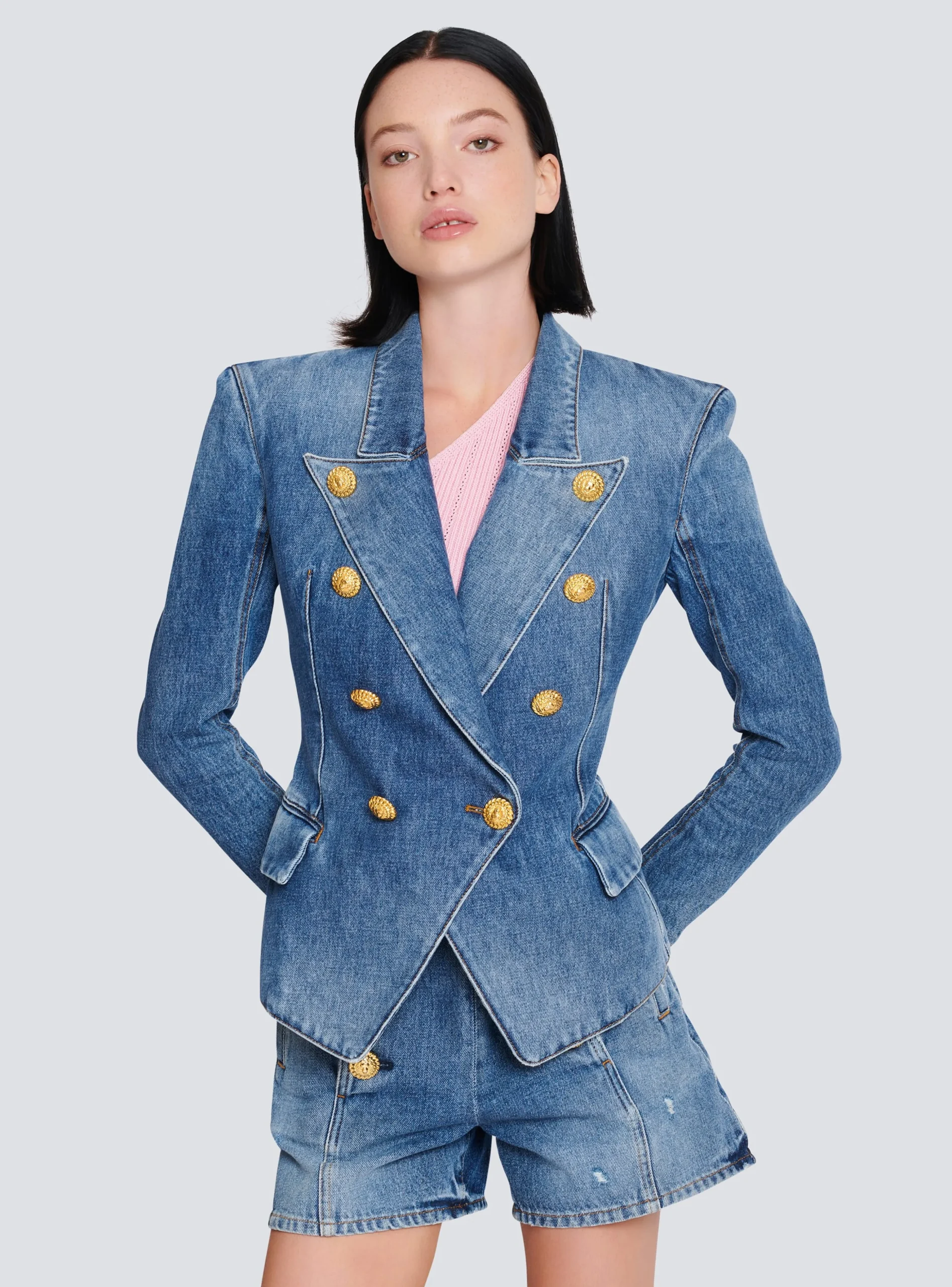 8-button Denim Jacket-Balmain New