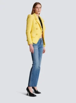8-button Fitted Tweed Jacket-Balmain Store