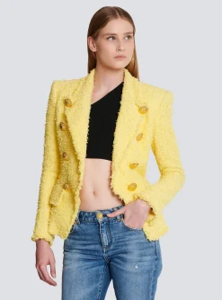 8-button Fitted Tweed Jacket-Balmain Store