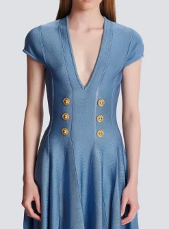 6-button Knit Dress-Balmain Clearance