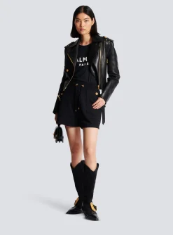 6-button Knit Shorts-Balmain Flash Sale