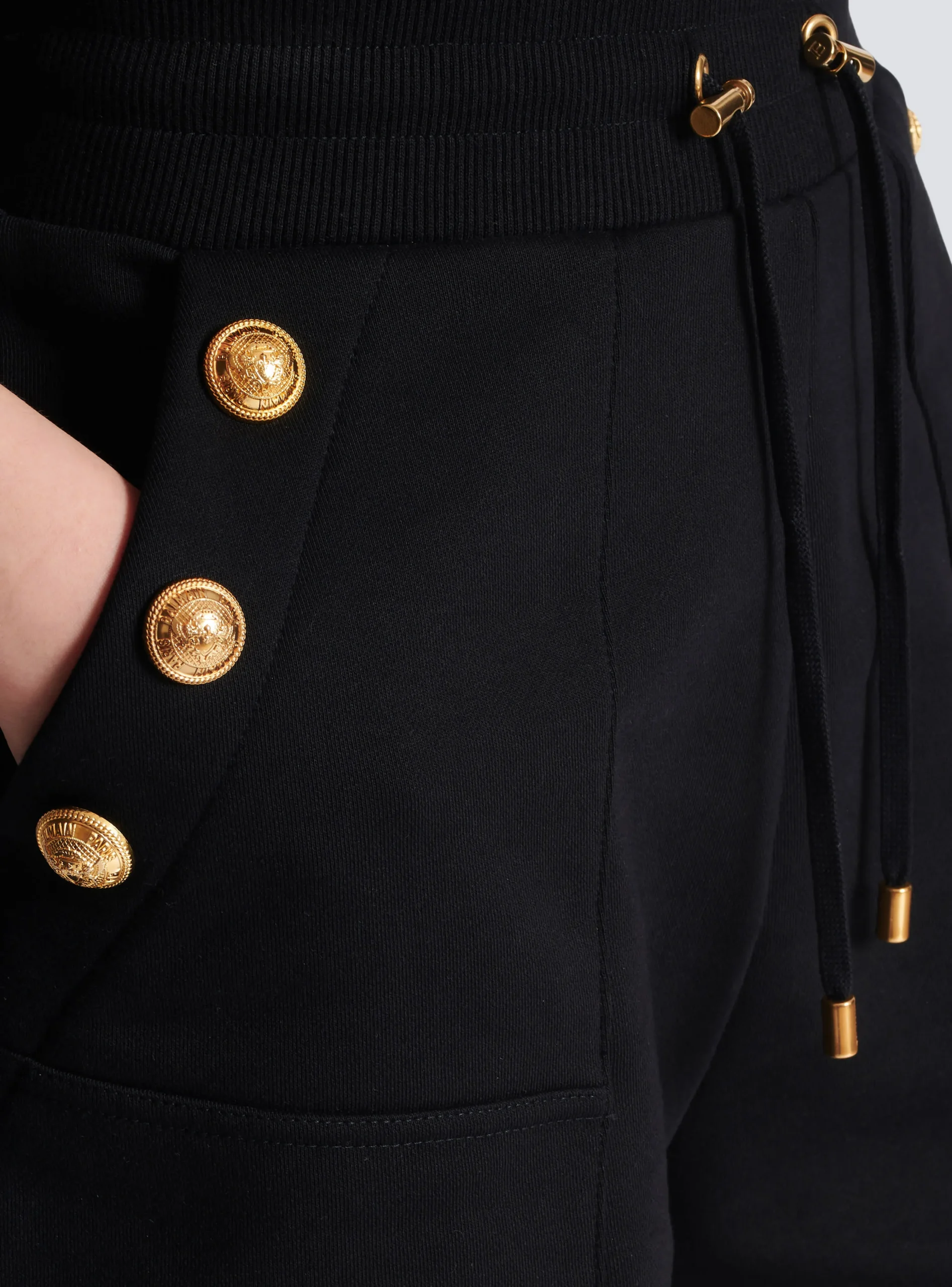 6-button Knit Shorts-Balmain Flash Sale