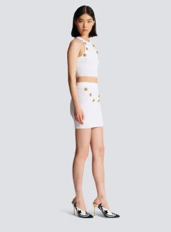 6-button Knit Skirt-Balmain Fashion