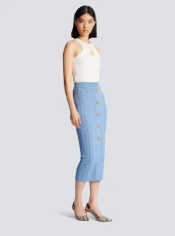 5-button Knit Skirt-Balmain Best Sale