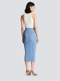 5-button Knit Skirt-Balmain Best Sale