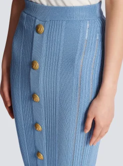 5-button Knit Skirt-Balmain Best Sale