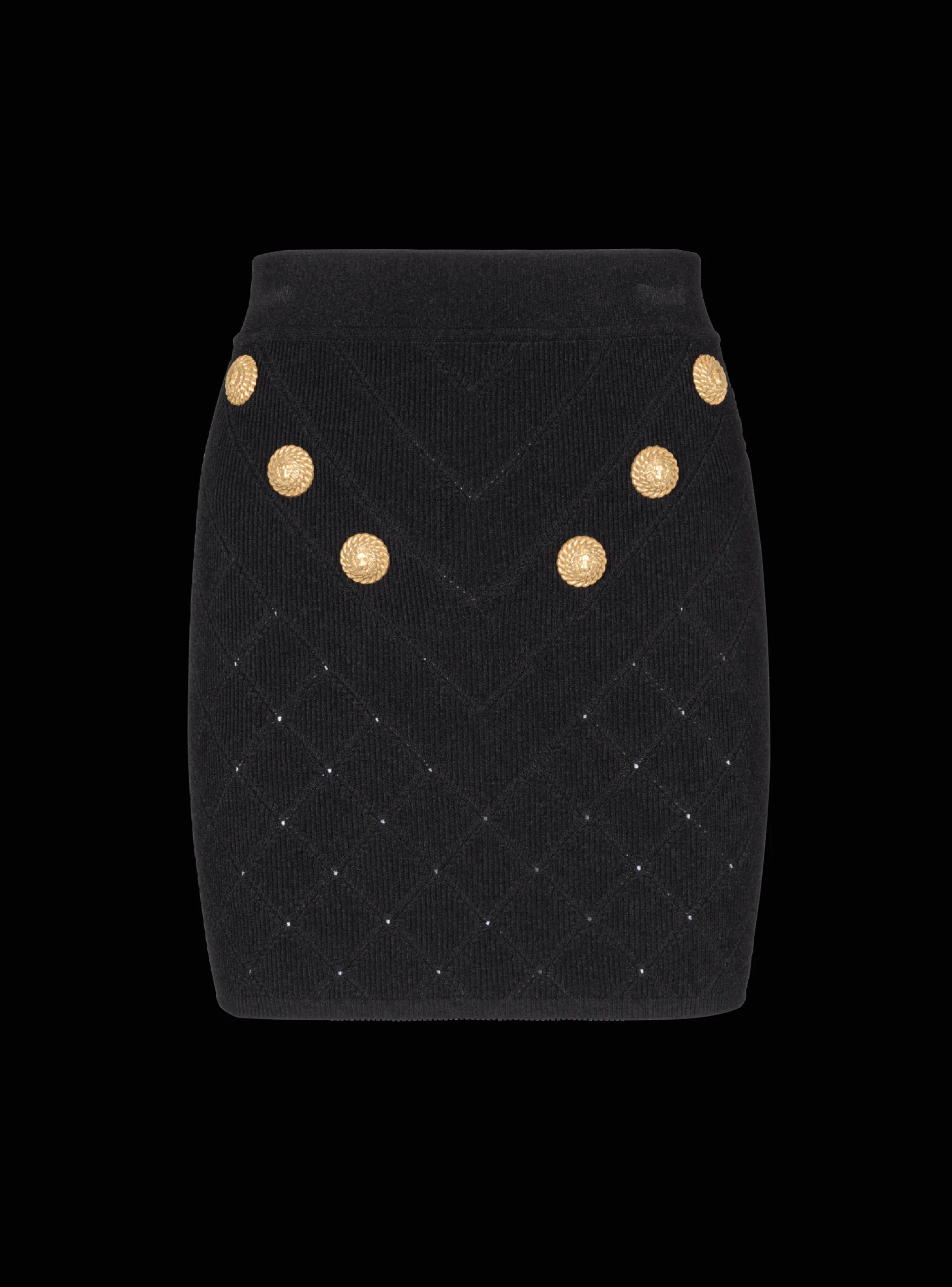 6-button Knit Skirt-Balmain Cheap