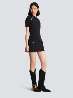 6-button Knit T-shirt-Balmain New