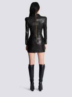 6-button Leather Dress-Balmain Online