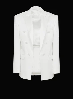 6-button Monogram Satin Jacket-Balmain Online