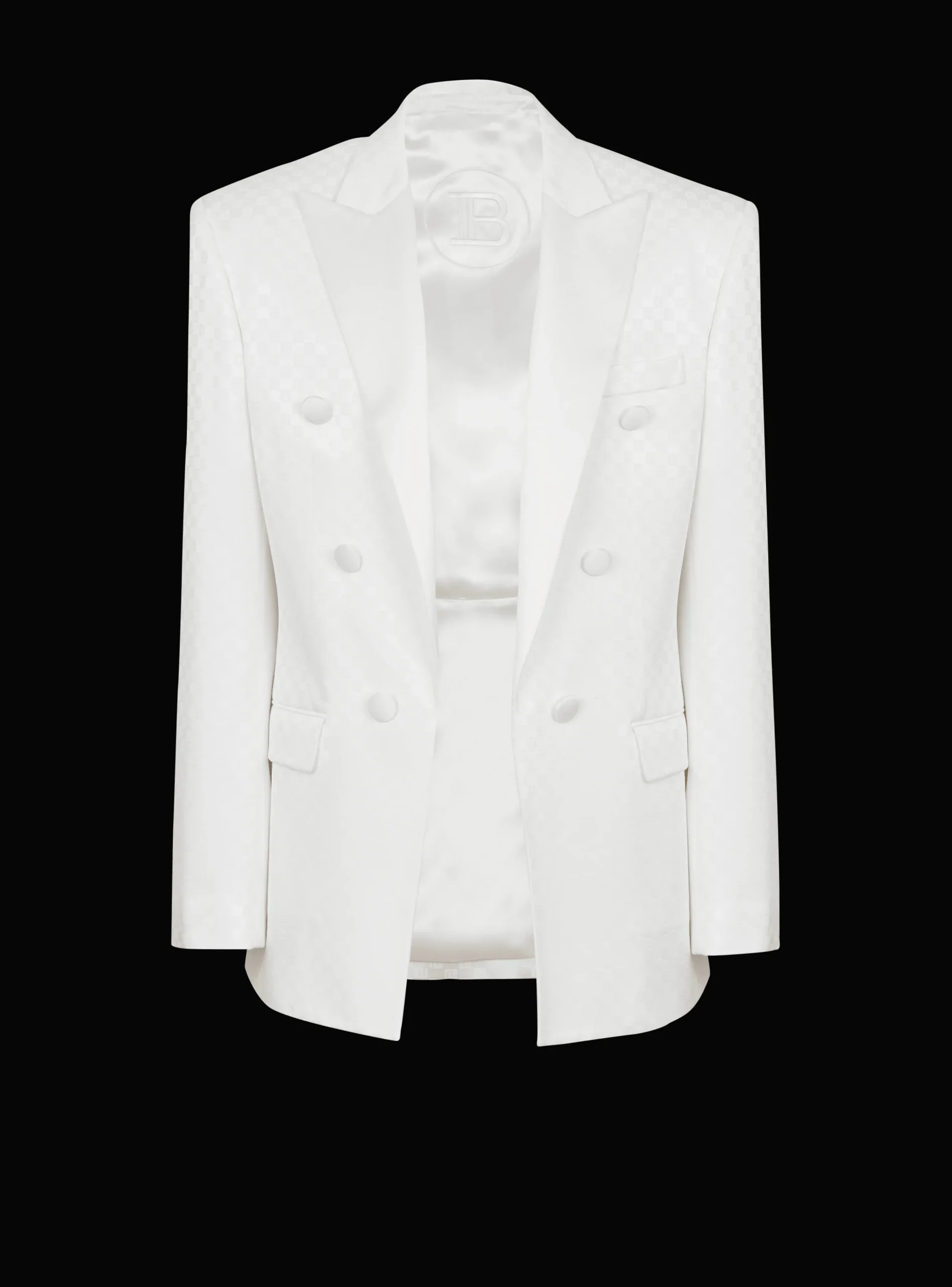 6-button Monogram Satin Jacket-Balmain Online