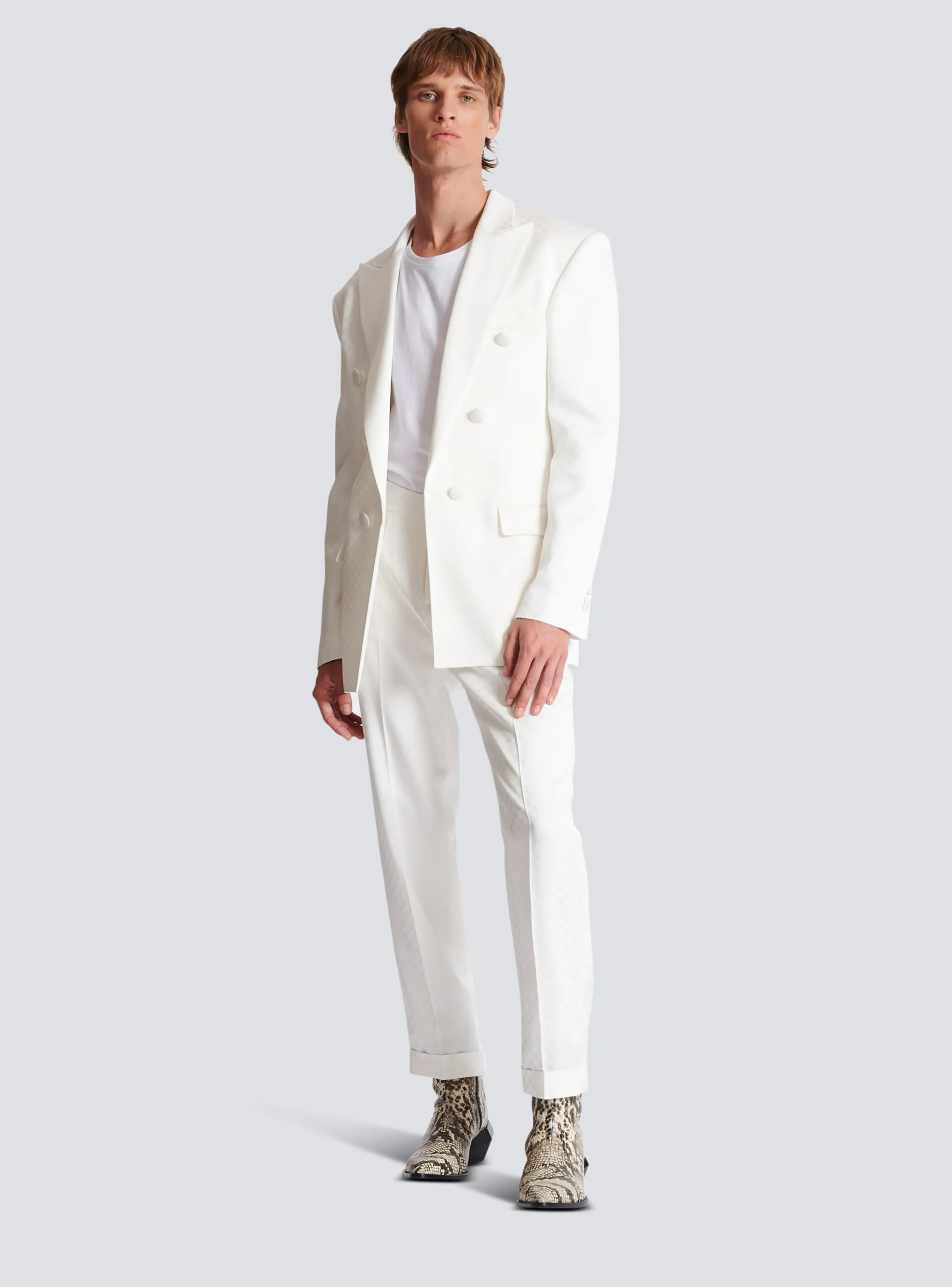 6-button Monogram Satin Jacket-Balmain Online