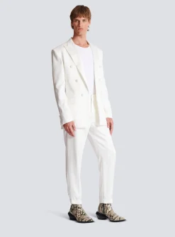 6-button Monogram Satin Jacket-Balmain Online