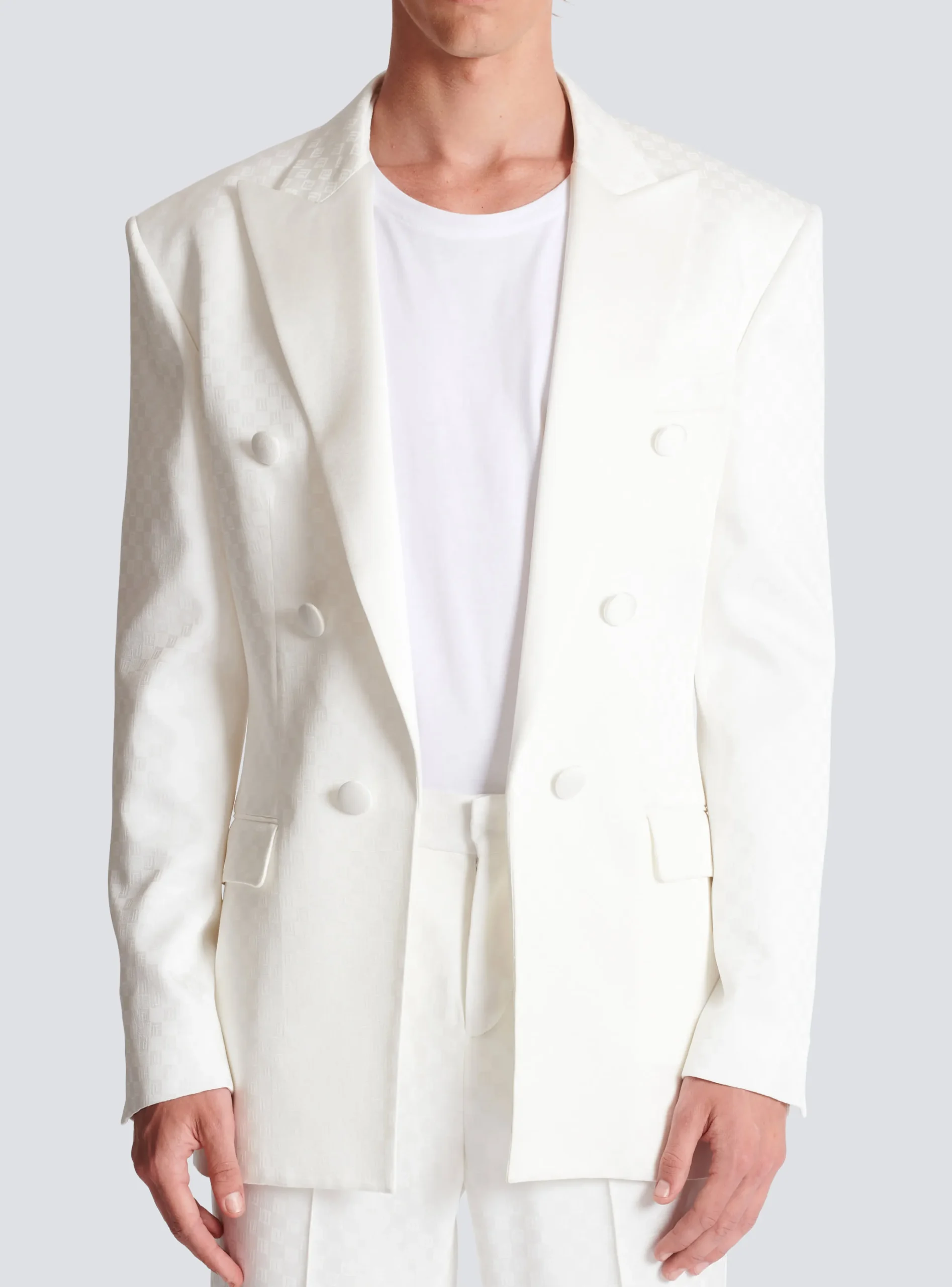 6-button Monogram Satin Jacket-Balmain Online