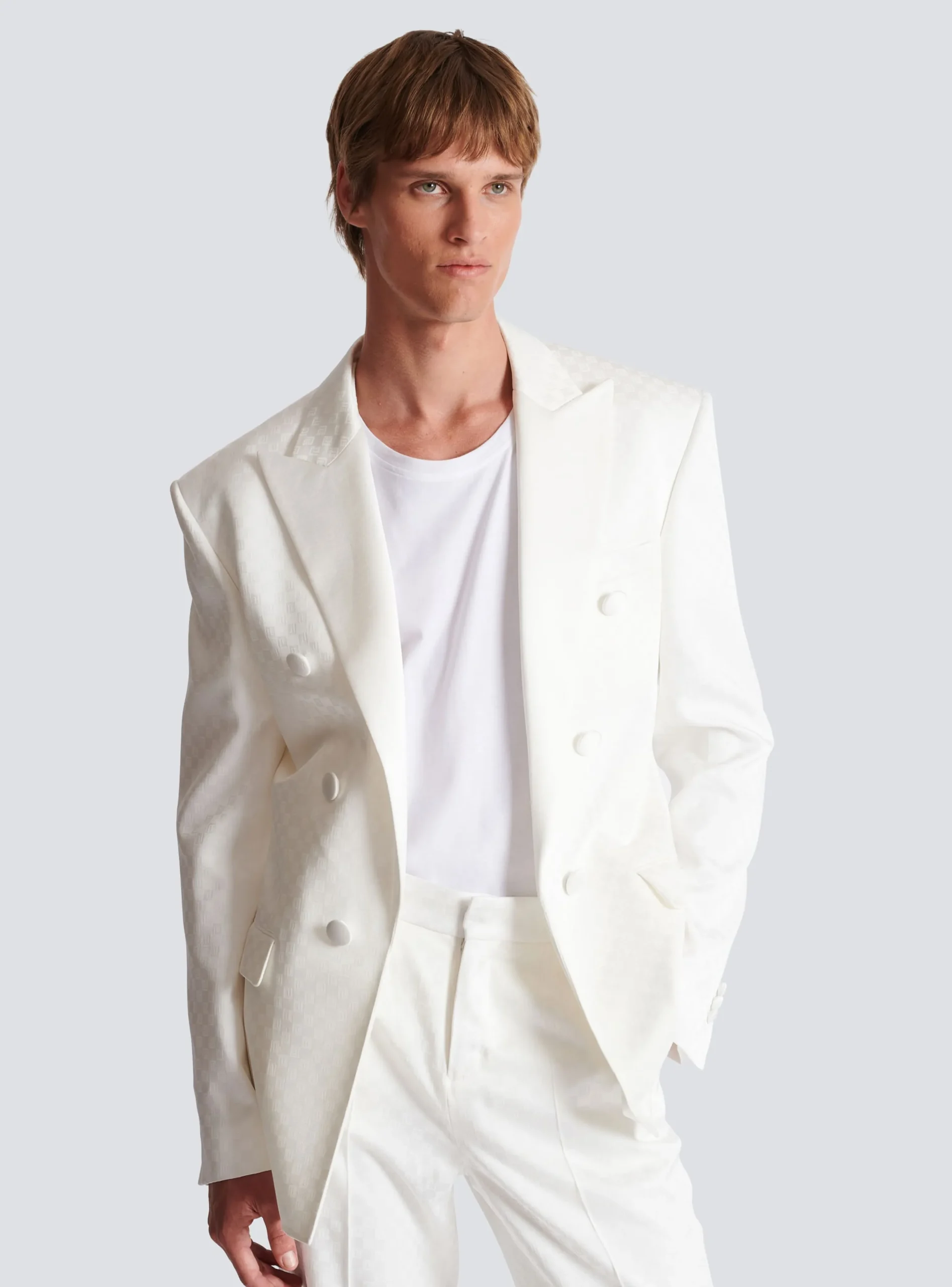 6-button Monogram Satin Jacket-Balmain Online