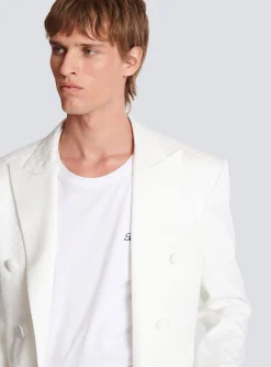 6-button Monogram Satin Jacket-Balmain Online