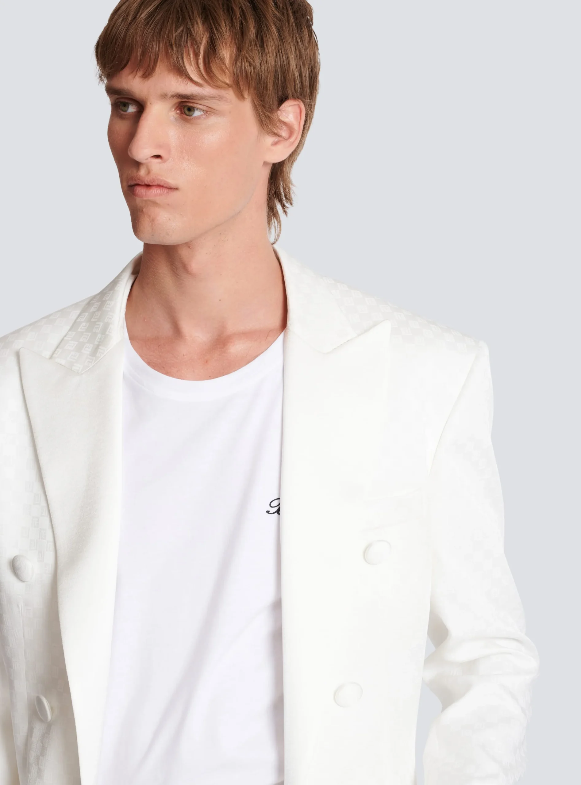 6-button Monogram Satin Jacket-Balmain Online
