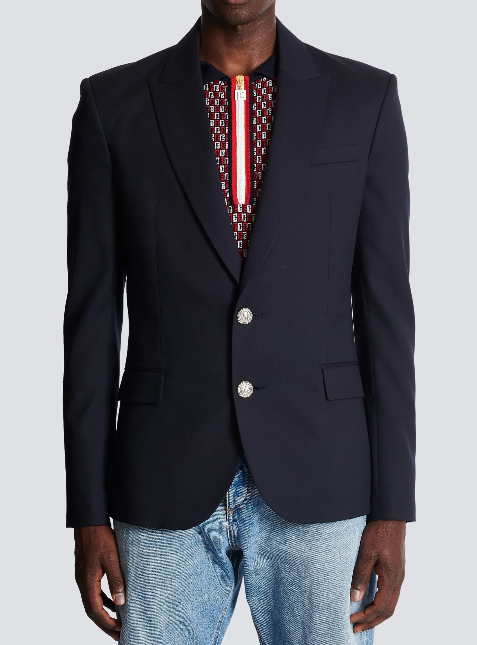2-button Wool Jacket-Balmain Store