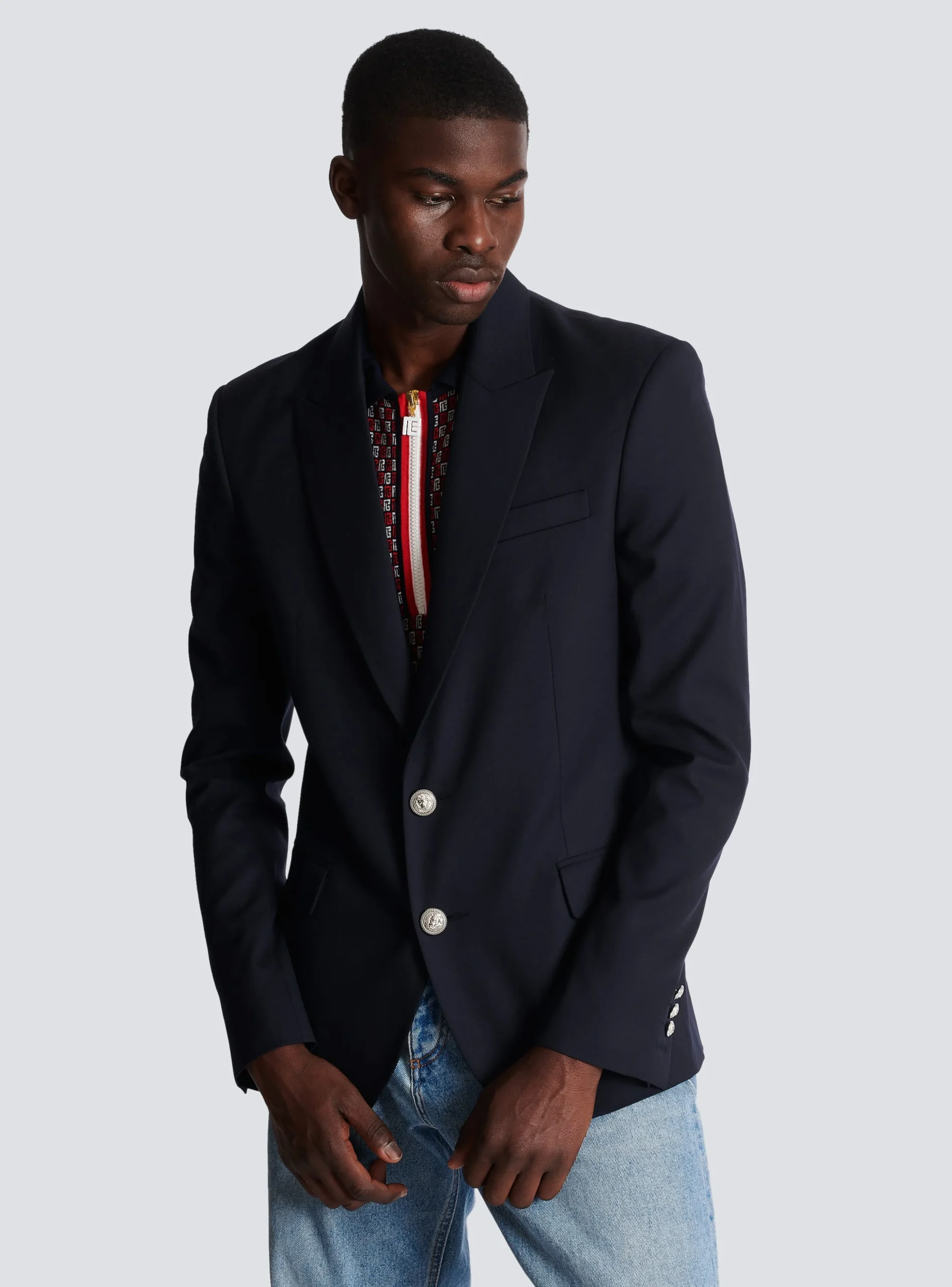 2-button Wool Jacket-Balmain Store