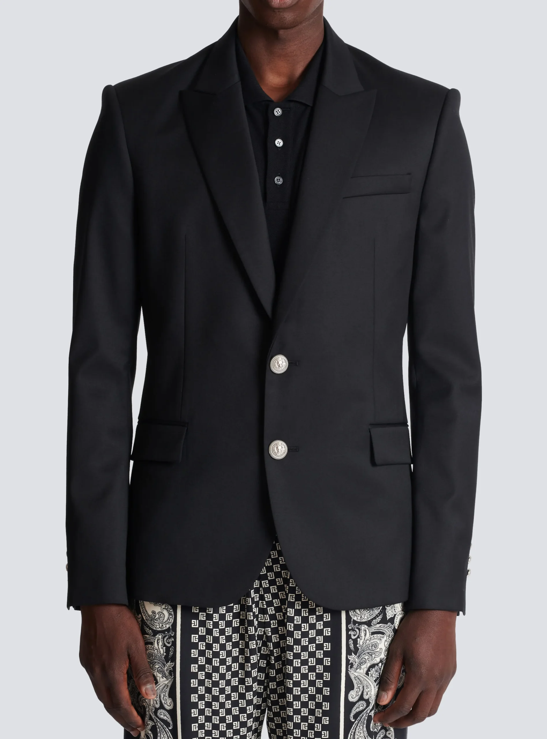 2-button Wool Jacket-Balmain Cheap