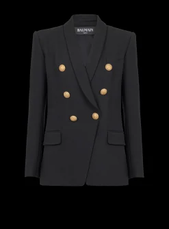 6-button Wool Jacket-Balmain Online