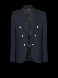 6-button Wool Jacket-Balmain Outlet